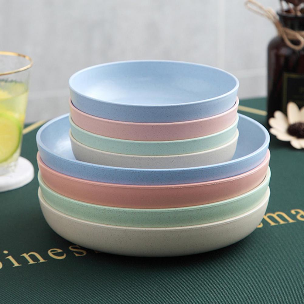 Food Snacks With Fiber - Tarwevezelbord Magnetronbestendige plastic borden Dinerbord BPA-vrij