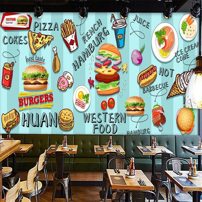 Food Snacks With Fiber - Op maat gemaakt 3D-behang met de
