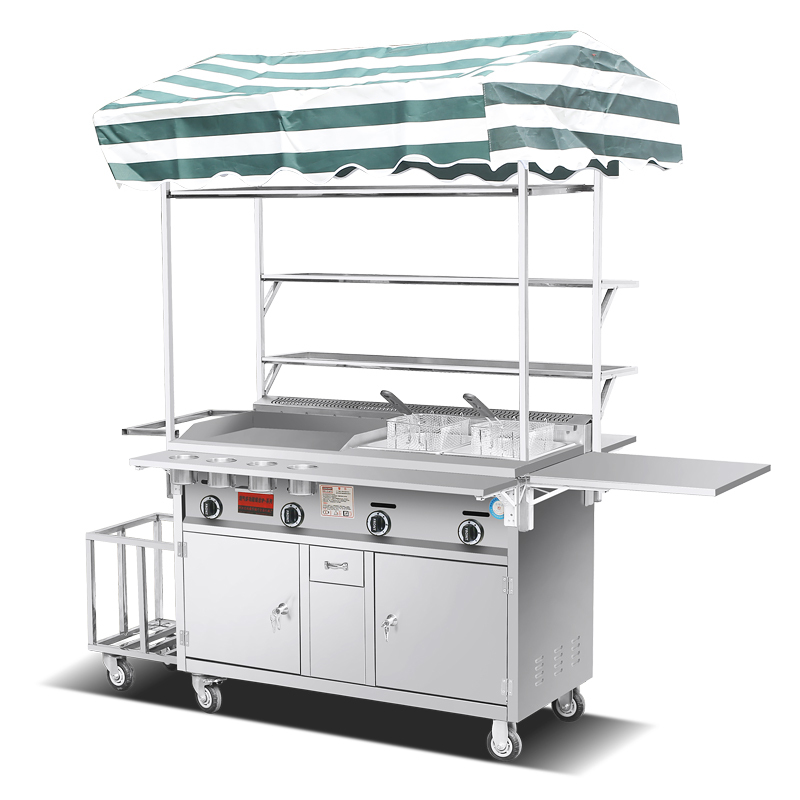 Mobiele snackkar met gas, omvo - Snacks Food Warmer recensie en prijs