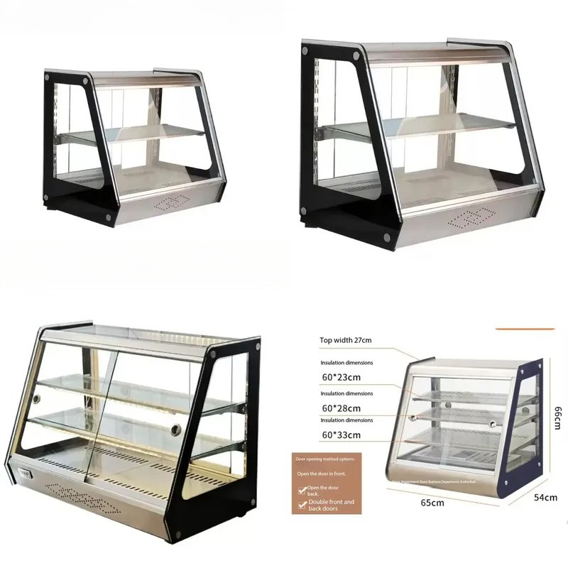 Commerciële glazen etalage voo - Snacks Food Warmer recensie en prijs