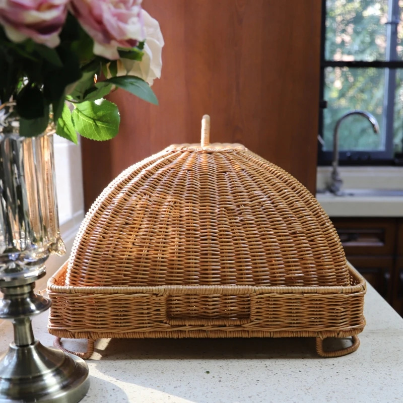 Retro imitatie rotan maaltijdh - Food Snacks With Fiber recensie en prijs