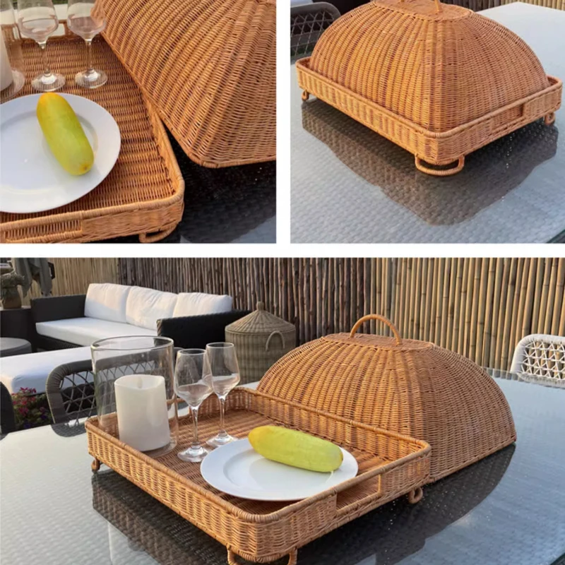 Retro imitatie rotan maaltijdh - Food Snacks With Fiber recensie en prijs